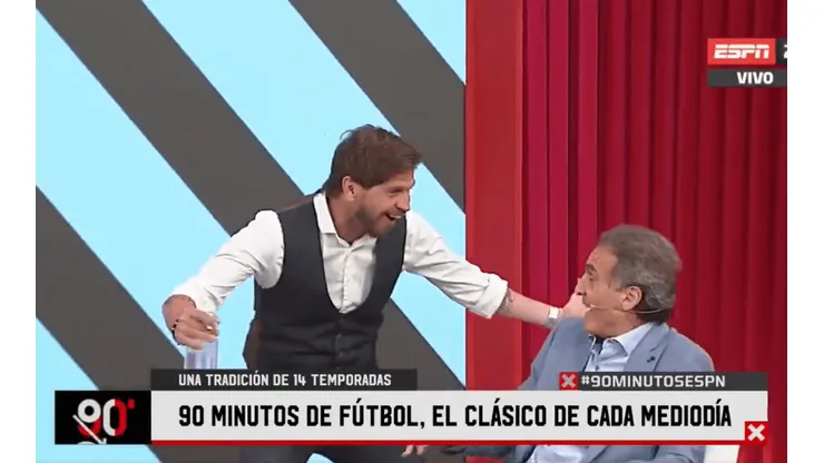 Estamos desmayados: Ruggeri volvió a 90 Minutos y Vignolo lo asustó en vivo