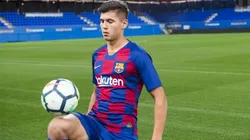 Santiago Ramos Mingo con la camiseta de Barcelona.