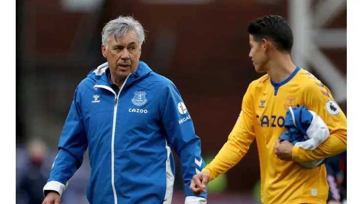 La llegada de James al Everton fue gracias a Ancelotti, según el ex asistente del DT