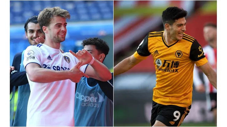 Leeds United vs. Wolves juegan por la jornada 5 de la Premier League 2020 este lunes (Getty Images).