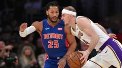 Derrick Rose y Alex Caruso