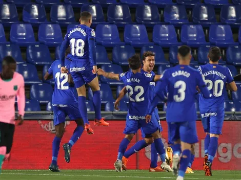 Más verde que Hulk: de Jong hizo penal y Getafe le marcó el 1-0 al Barcelona