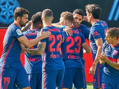 Siempre él: Suárez apareció en el área del Celta y puso el 1 a 0 para el Atlético Madrid