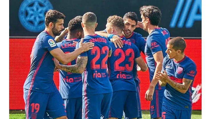 Siempre él: Suárez apareció en el área del Celta y puso el 1 a 0 para el Atlético Madrid