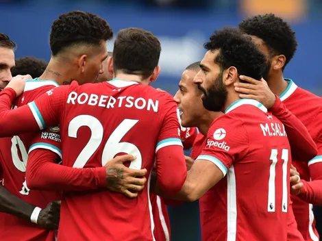 Video: Yerry Mina asistió a Salah en el gol de Liverpool