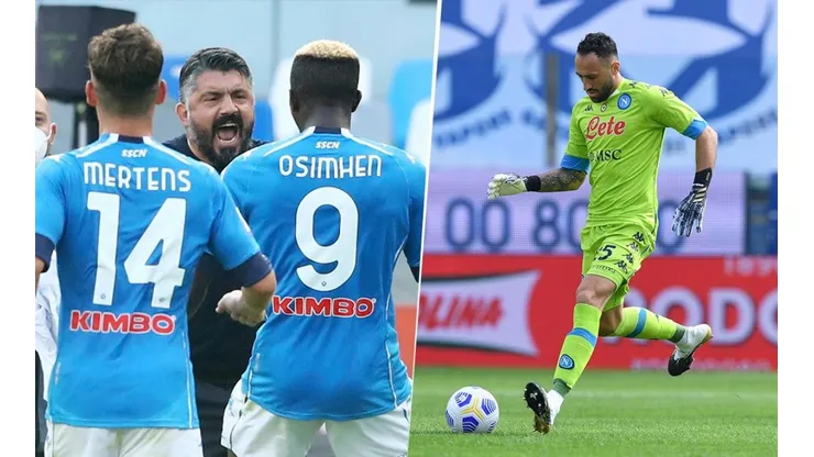 David Ospina asistió en el cuarto gol del Napoli sobre Atalanta.