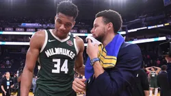Giannis Antetokounmpo y Stephen Curry