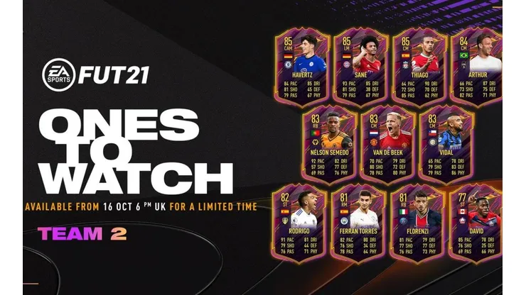 FIFA 21: Estos son los nuevos Ones To Watch para el Ultimate Team