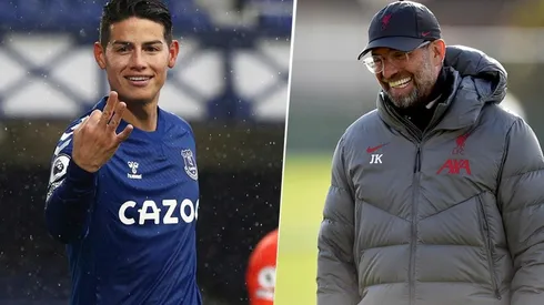 James Rodríguez y Jurgen Klopp.