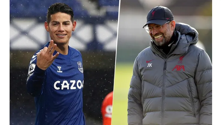 James Rodríguez y Jurgen Klopp.
