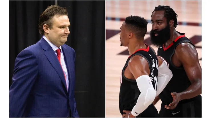 Daryl Morey Russell Westbrook y James Harden