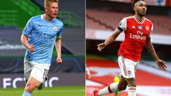 Manchester City vs. Arsenal juegan por la fecha 5 de la Premier League este sábado (Getty Images)
