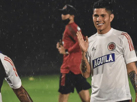 James le cumplió un sueño a Jorman Campuzano después del juego contra Chile