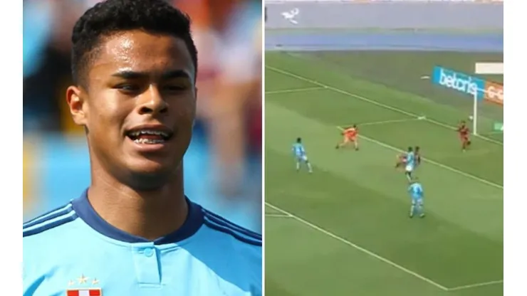 Delantero de Sporting Cristal no pudo concretar con un arquero sin distancia para atajar.