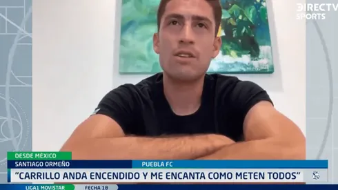 Santiago Ormeño juega en el Puebla de México.