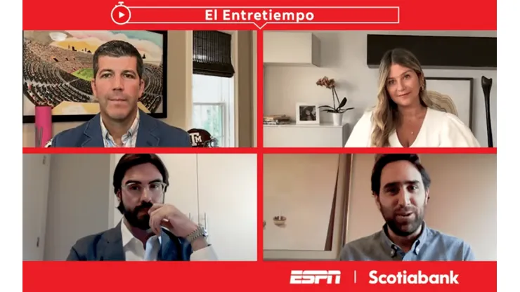 El quinto episodio nos introduce en el negocio del fútbol como tal, y cómo cambiará después del covid-19, junto a Andrea Guerrero y Fernando Palomo. (Foto: Scotiabank/ESPN).