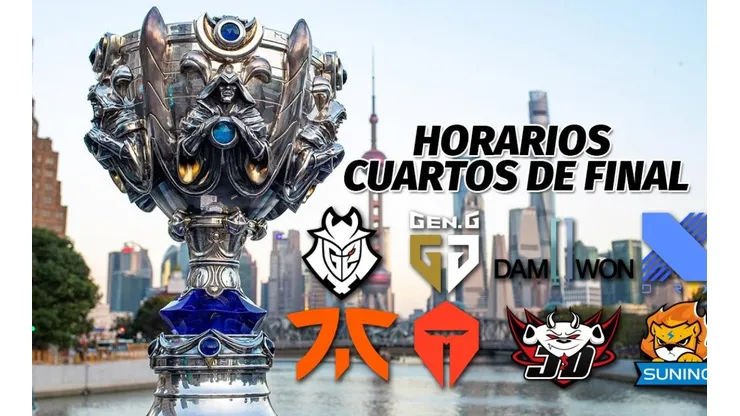 Worlds 2020: Horario y Cronograma Playoffs - Cuartos de Final