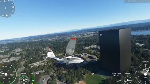 ¡De locos! Agregan una Xbox Series X al mapa de Microsoft Flight Simulator