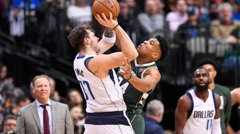 Luka Doncic y Giannis Antetokounmpo