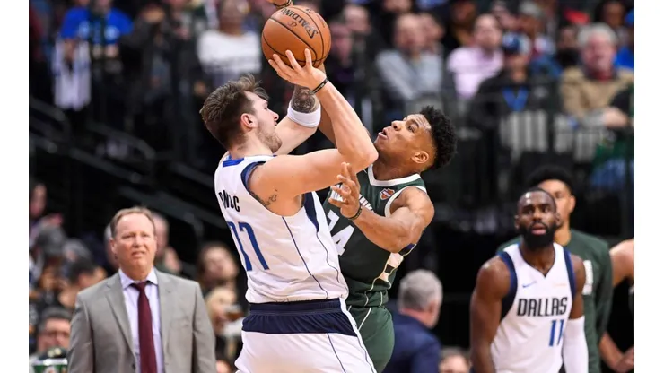 Luka Doncic y Giannis Antetokounmpo