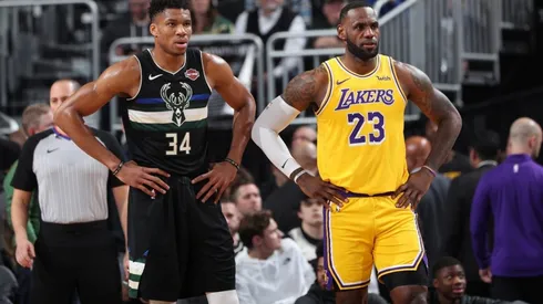 Giannis Antetokounmpo y LeBron James