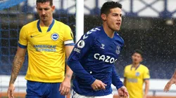 James Rodríguez, jugador colombiano del Everton en Inglaterra.