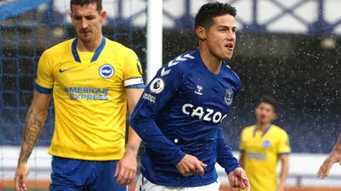 James Rodríguez, jugador colombiano del Everton en Inglaterra.