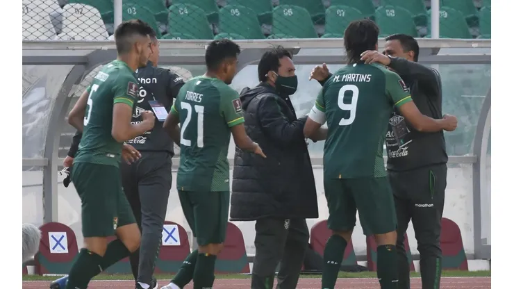 Foto de los jugadores de la Selección de Bolivia.