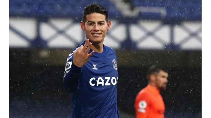James Rodríguez, jugador del Everton de Inglaterra.