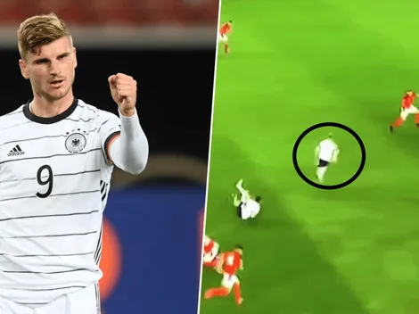 Werner arrancó como una topadora y cruzó el remate para darle vida a Alemania