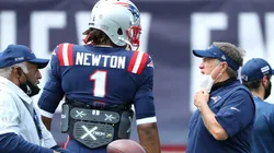 Cam Newton y Bill Belichick