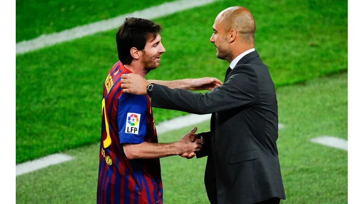 Lionel Messi y Josep Guardiola, juntos en Barcelona.