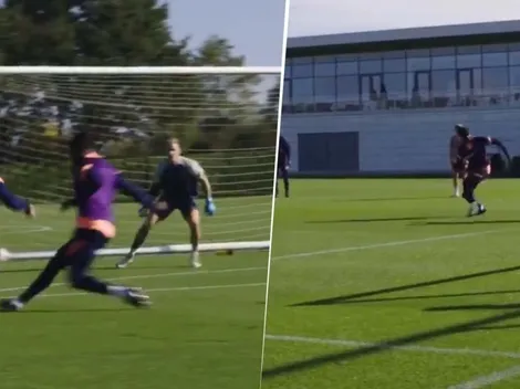 Dedicado a Zidane: Bale ya se luce en los entrenamientos del Tottenham