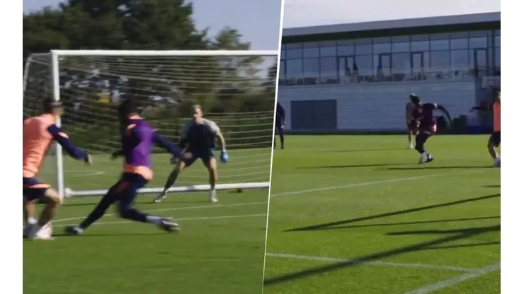 Dedicado a Zidane: Bale ya se luce en los entrenamientos del Tottenham