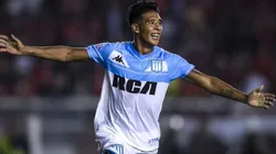 Matías Zaracho con la camiseta de Racing.