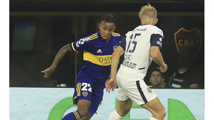 Sebastián Villa, jugador colombiano de Boca Juniors en Argentina.