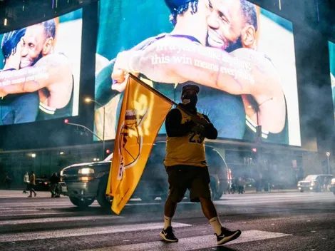 La fiesta en Los Angeles tras título de los Lakers