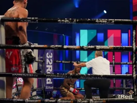 Demoledor nocaut del peleador que llamó a Jaime Munguia a pelear por un título del mundo