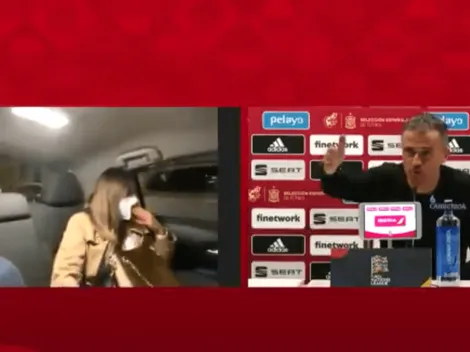 A Luis Enrique le hicieron una pregunta desde un taxi y se mató de risa