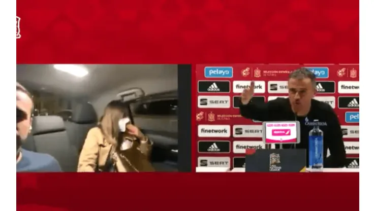 A Luis Enrique le hicieron una pregunta desde un taxi y se mató de risa