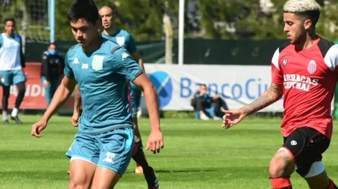 Foto del goleador de la tarde.