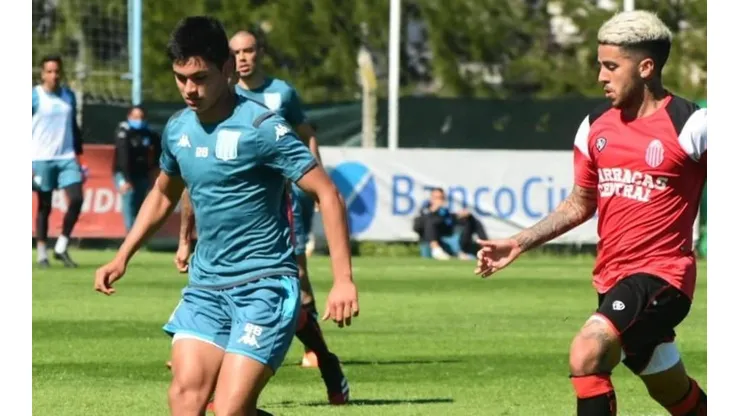 Foto del goleador de la tarde.