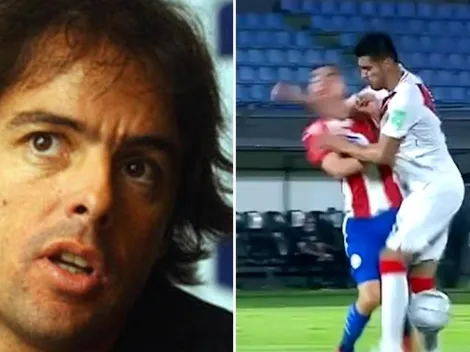 La reacción de Mariano Closs al ver la falta de Carlos Zambrano