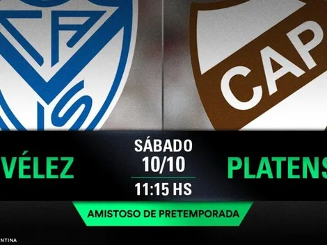 Qué canal transmite Vélez vs. Platense por un amistoso