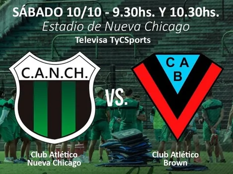 Qué canal transmite Nueva Chicago vs. Brown de Adrogué por un amistoso