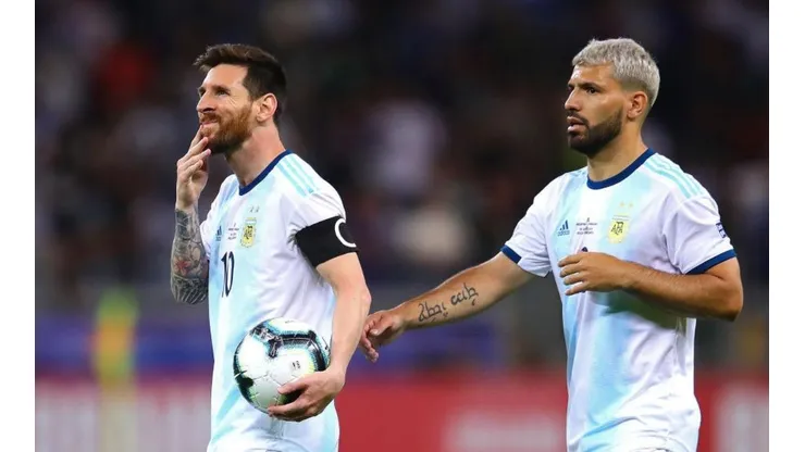 El comentario de Agüero al posteo de Messi tras ganarle a Ecuador