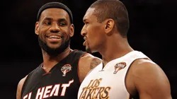 LeBron James y Ron Artest
