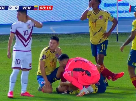 Tristeza total: Santiago Arias se fracturó en el partido contra Venezuela