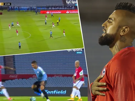 Video: Bentancur troleó a Vidal con un terrible caño