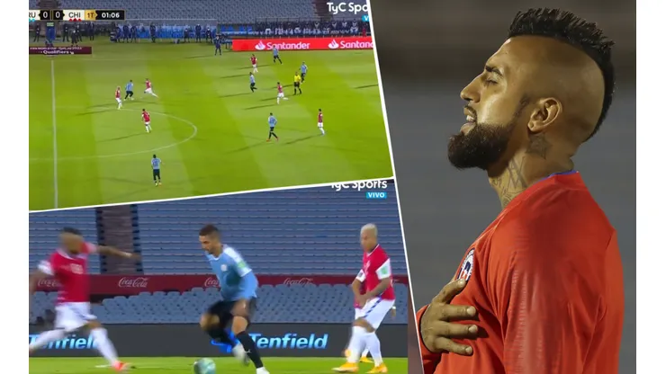 Video: Bentancur troleó a Vidal con un terrible caño
